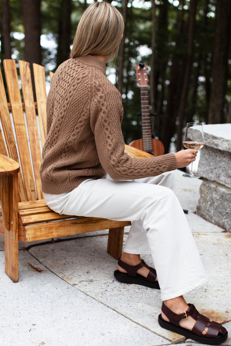 Fisherman Sweater - Camel