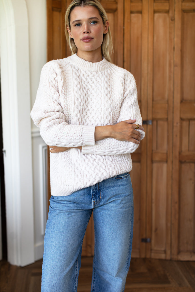Fisherman Sweater - Ivory