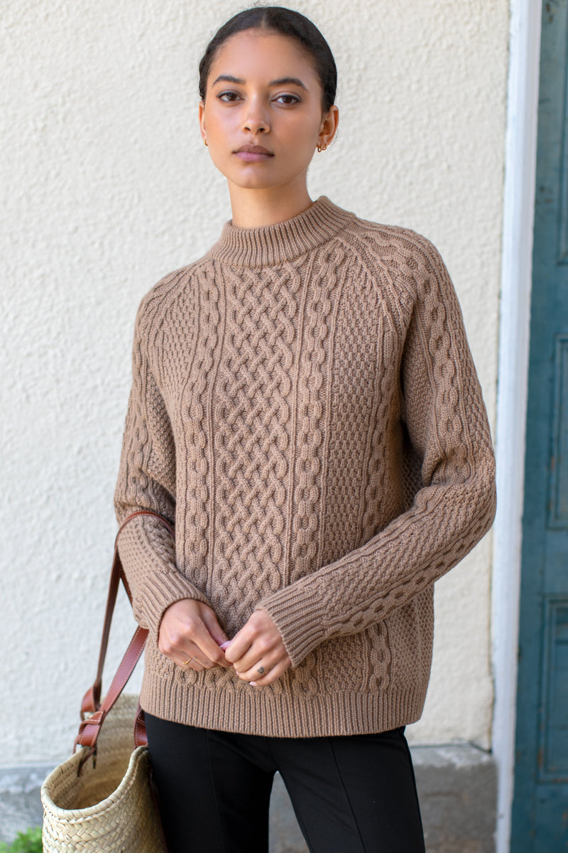 Fisherman Sweater - Camel