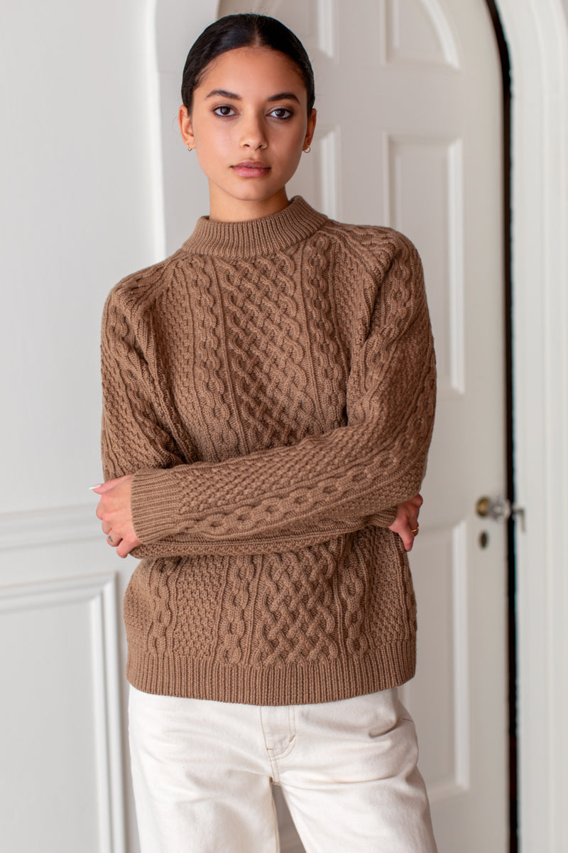 Fisherman Sweater - Camel