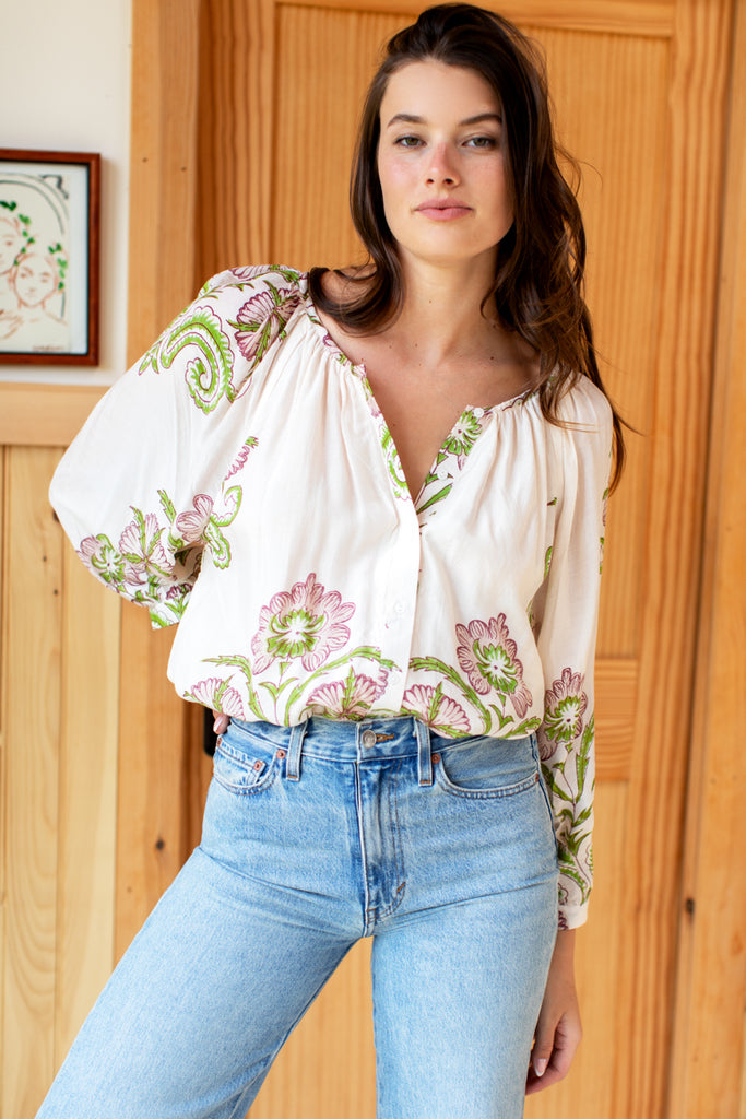 Frances Blouse - Maeve Flowers - Emerson Fry