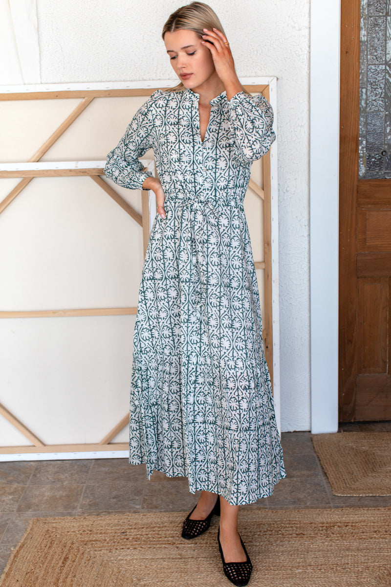 Frances 3 Dress - Etoile Vine Forest Organic M Frances 3 Dress - Etoile Vine Forest Organic M