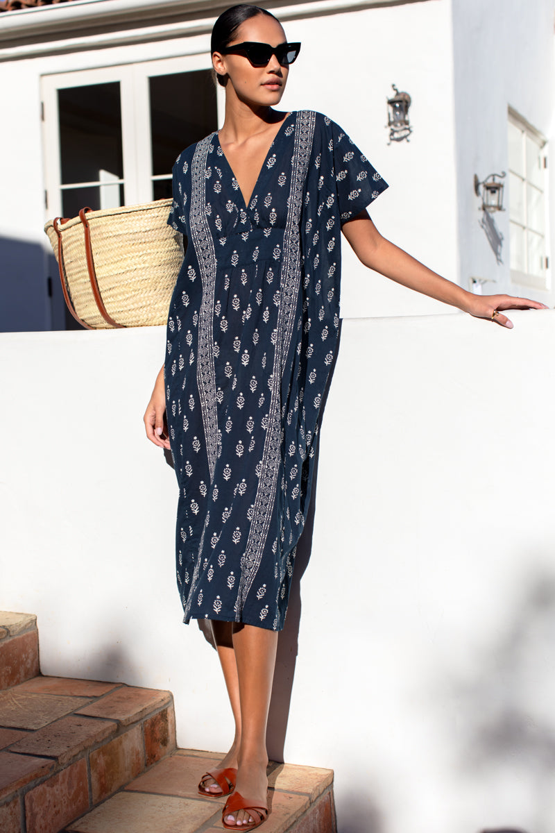 Francina Caftan - Marguerite Blue 2