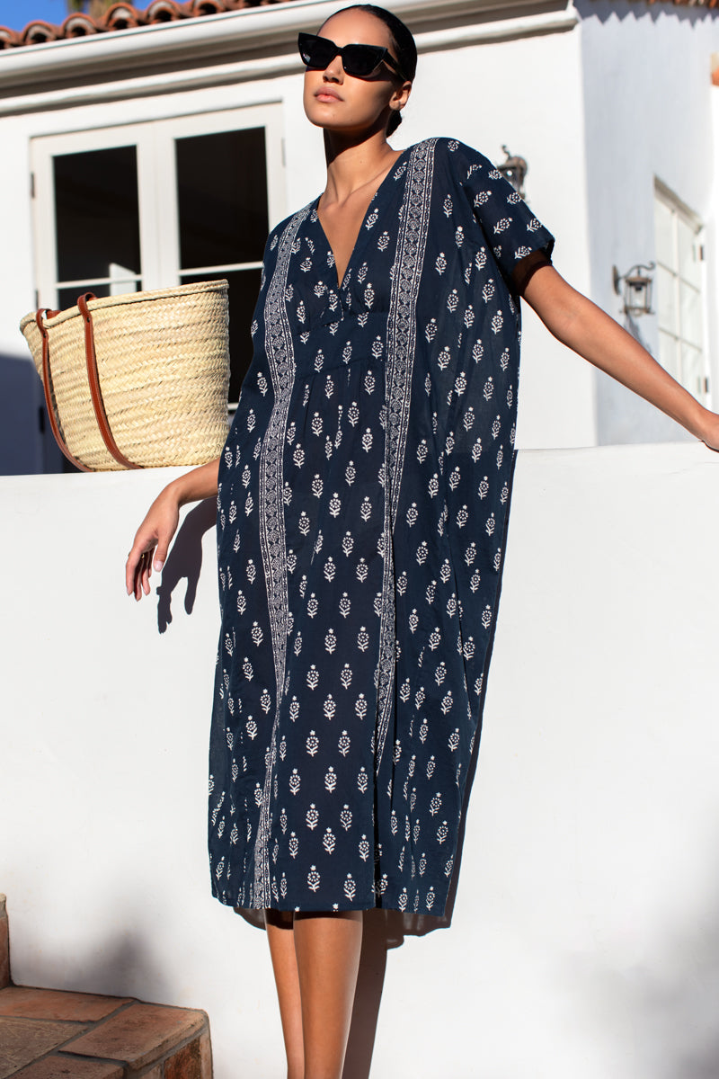 Francina Caftan - Marguerite Blue 2