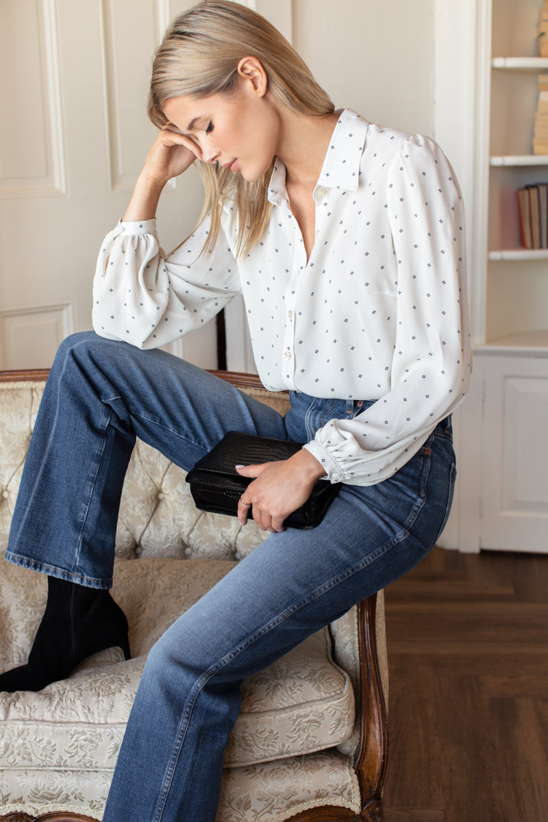 Frankie Blouse - White Swan Diamonds