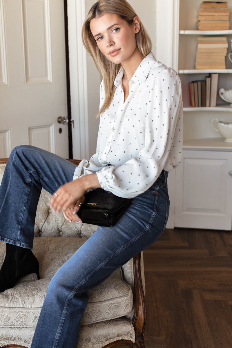 Frankie Blouse - White Swan Diamonds