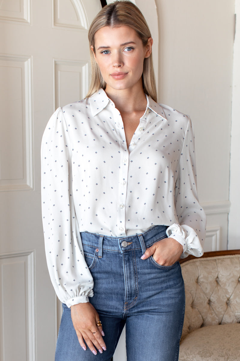 Frankie Blouse - White Swan Diamonds