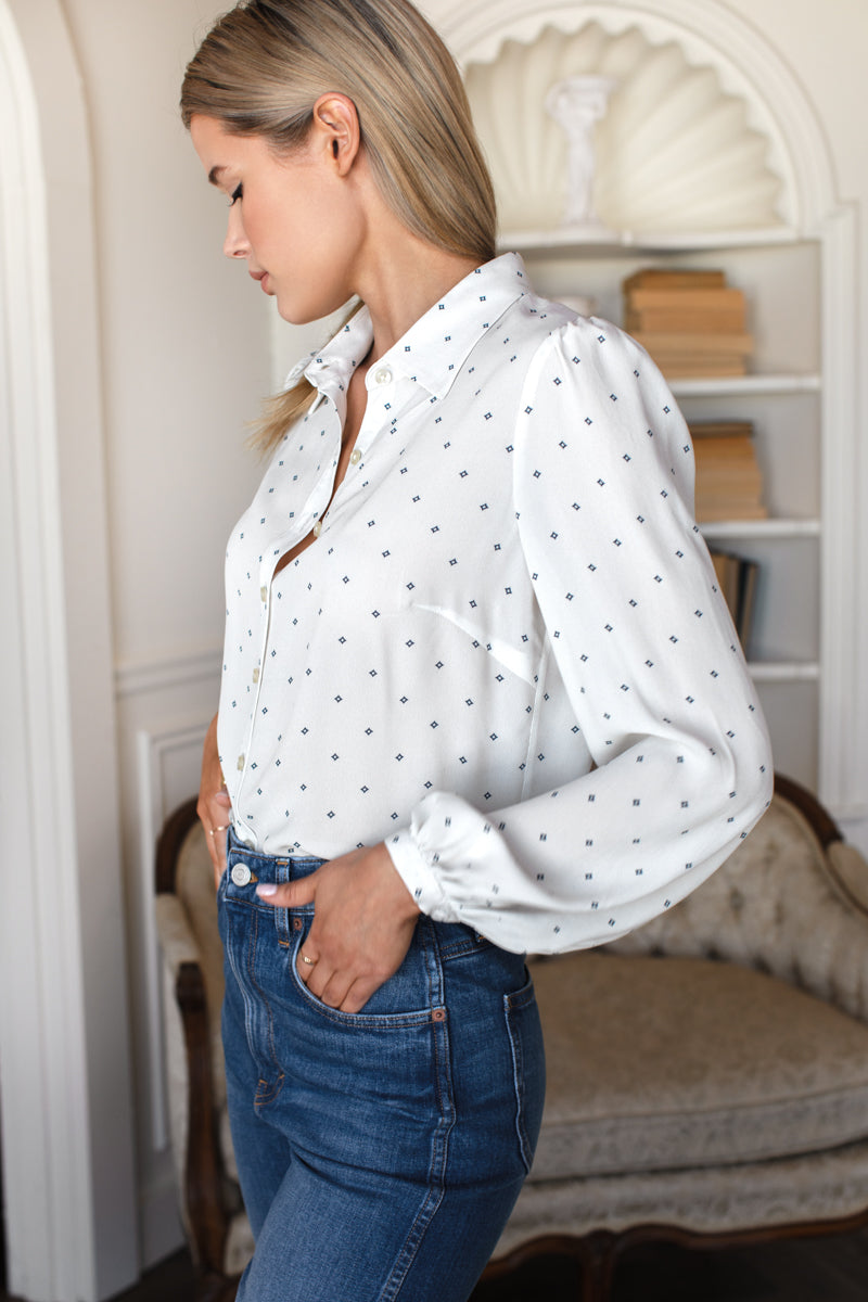 Frankie Blouse - White Swan Diamonds