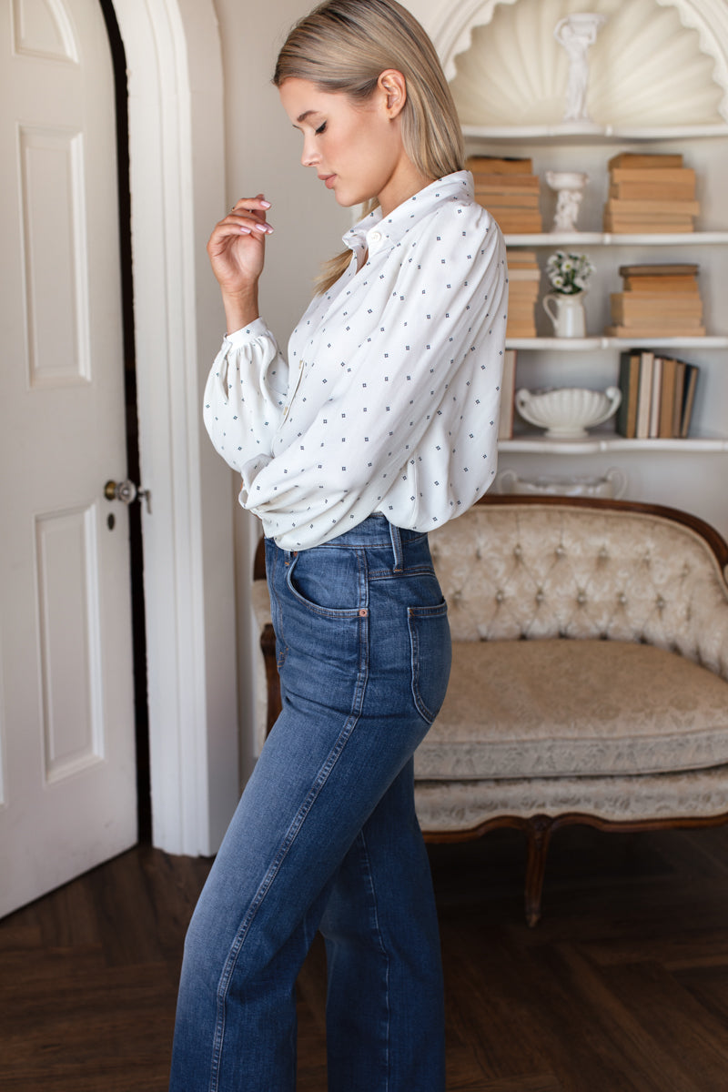 Frankie Blouse - White Swan Diamonds