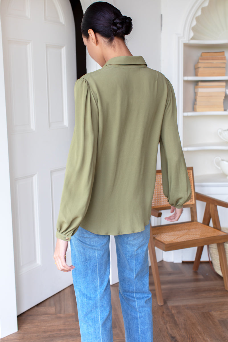 Frankie Blouse - Martini Olive