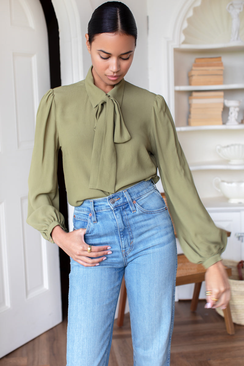 Frankie Blouse - Martini Olive