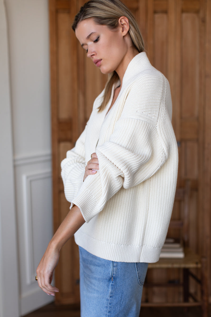 Harlow Sweater - Ivory Organic