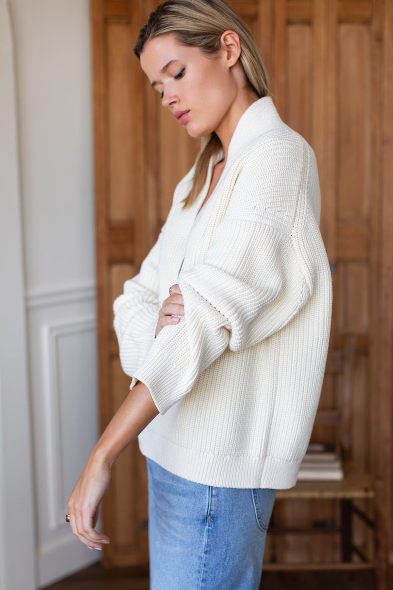 Harlow Sweater - Ivory Organic
