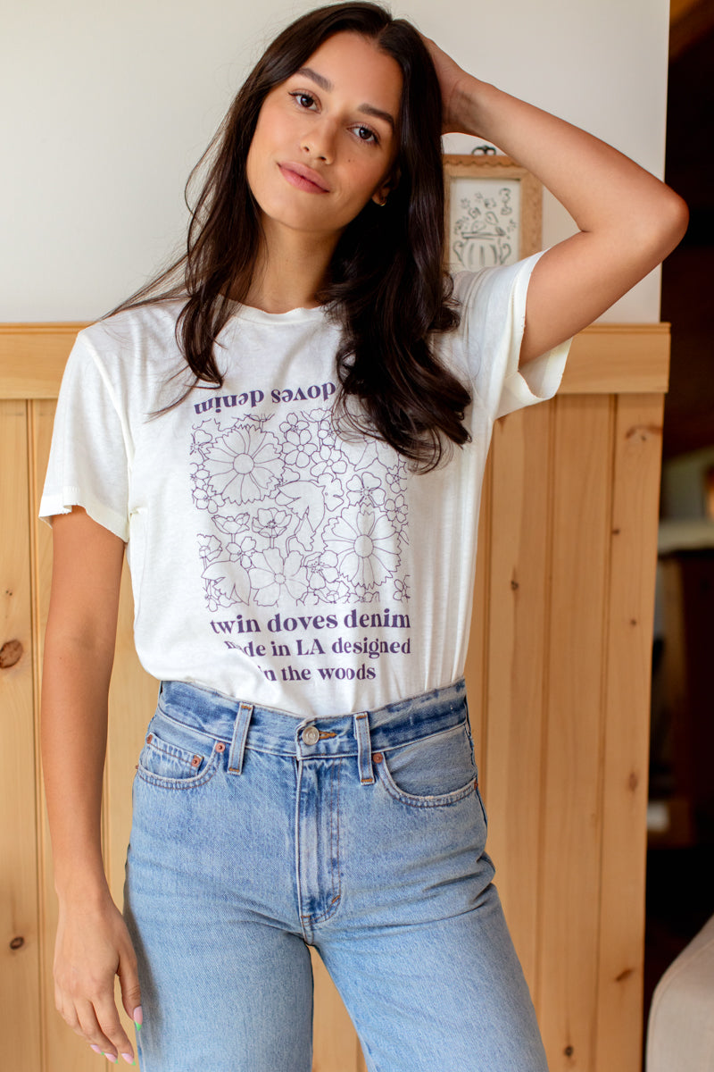 In The Flowers T-Shirt - Ivory