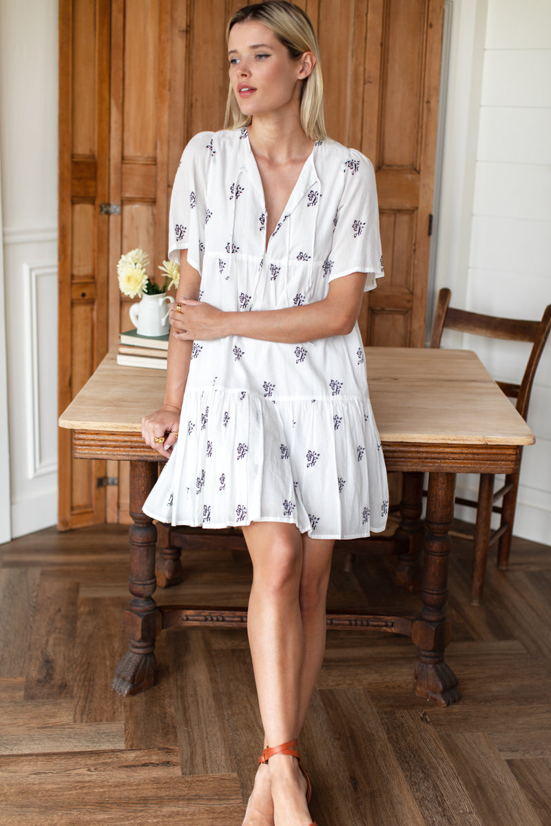 Isla Dress - Black Sprig Organic