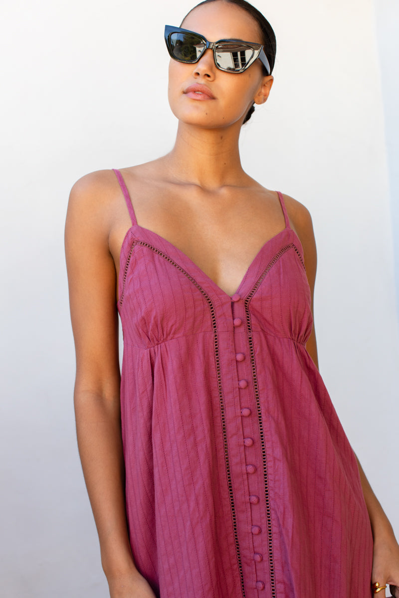 Ladder Dress - Crushed Berry