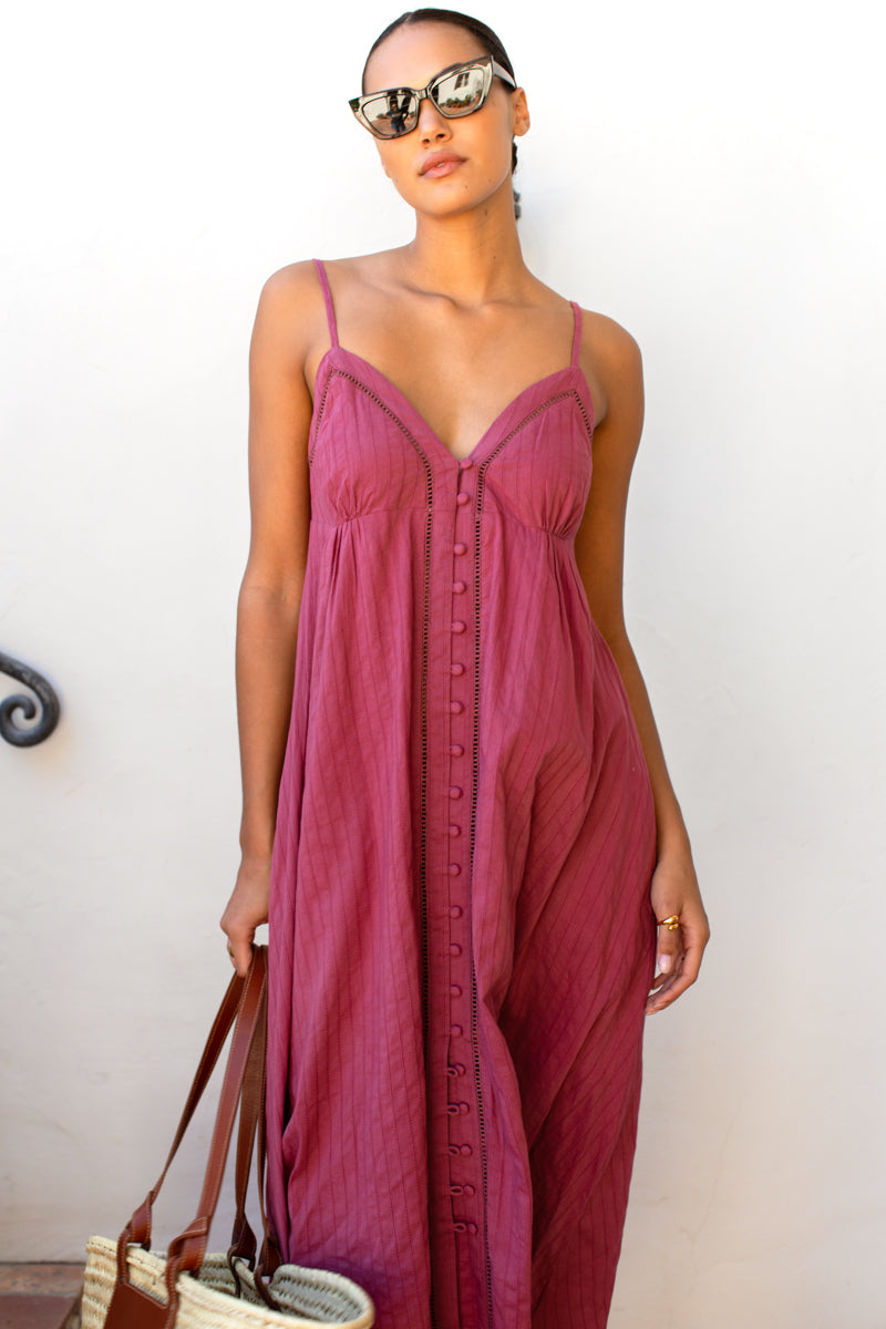Ladder Dress - Crushed Berry