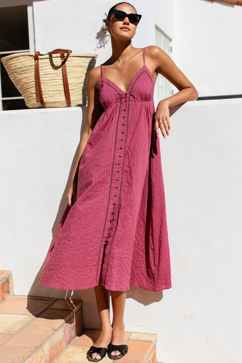 Ladder Dress - Crushed Berry