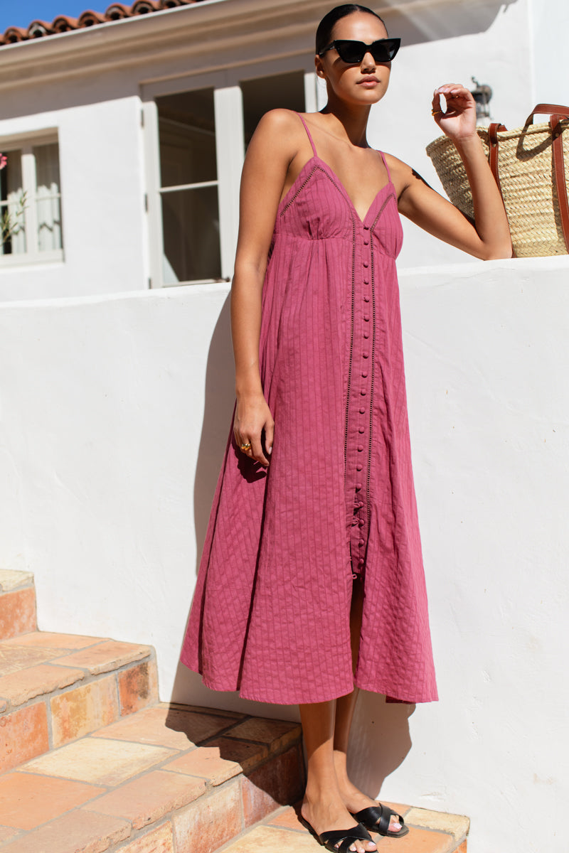 Ladder Dress - Crushed Berry