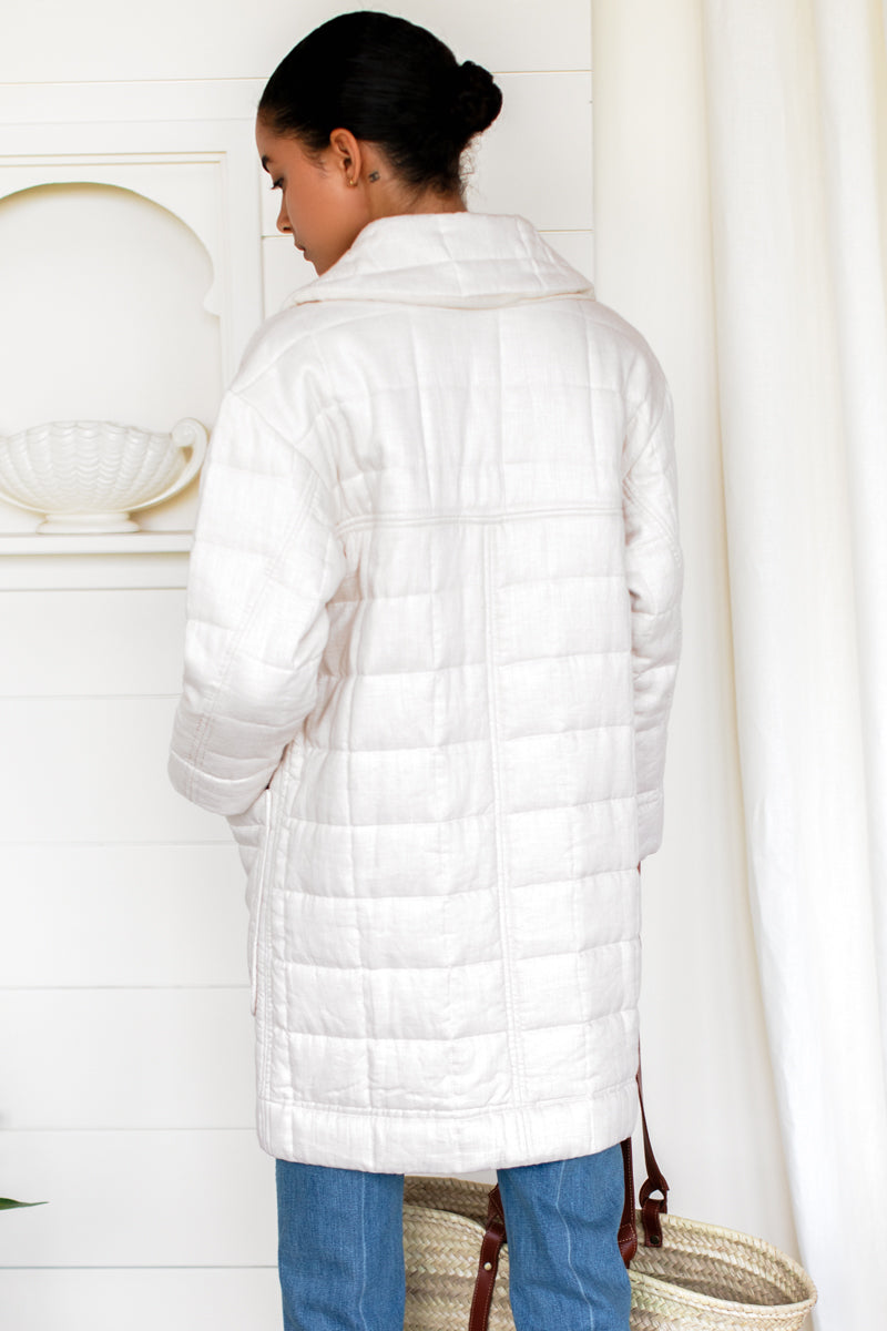 Camp Coat - Ivory Linen