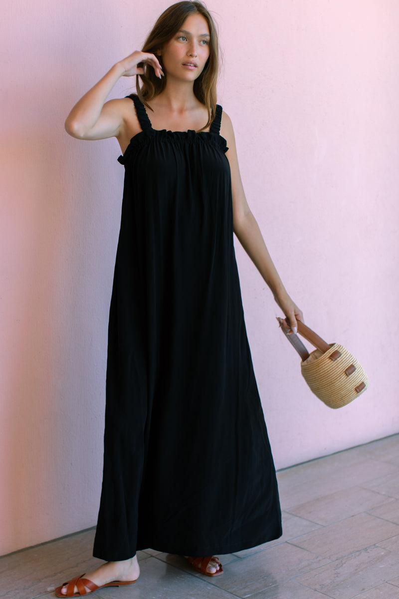 Ophelia Maxi Dress - Black