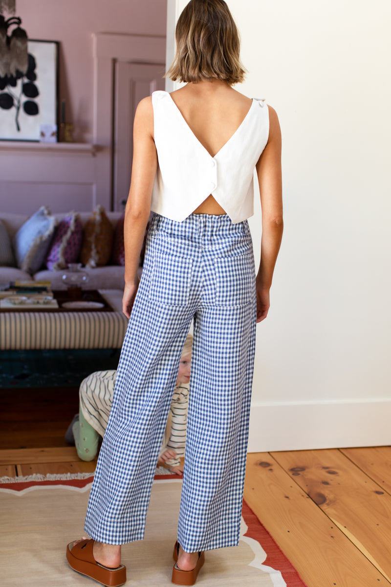 Orchard Wide Leg Pant - Delfini Linen