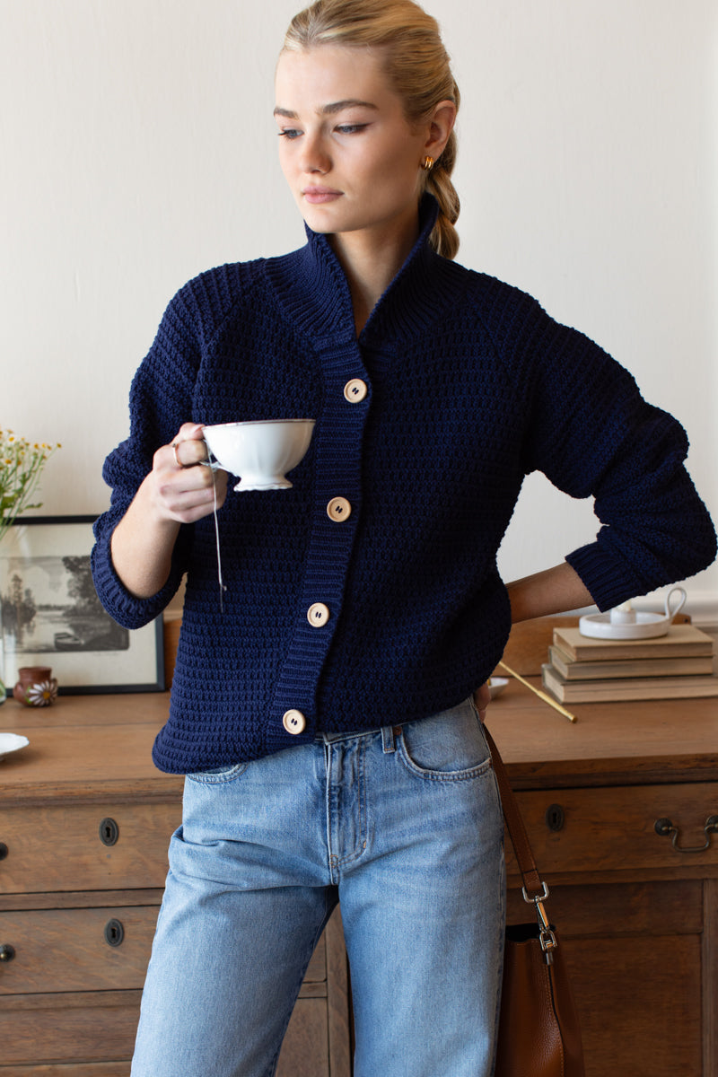 Playa Cardigan - Navy Tanguis