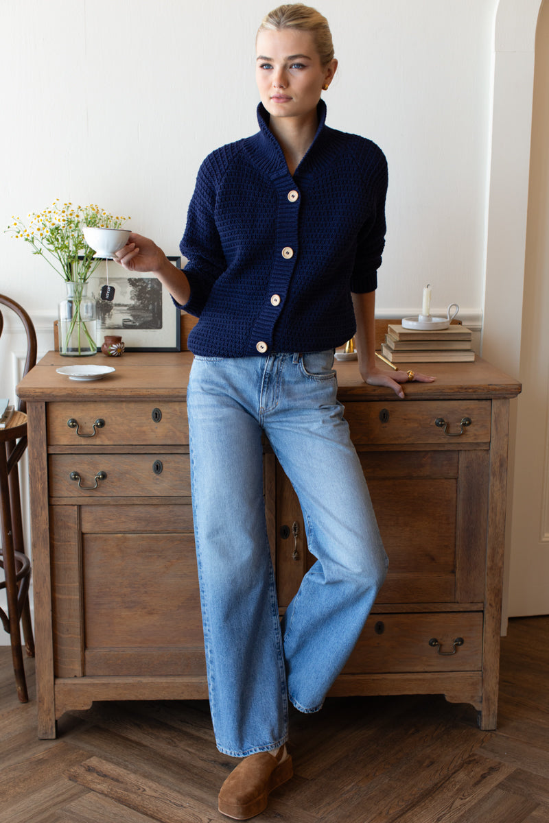 Playa Cardigan - Navy Tanguis