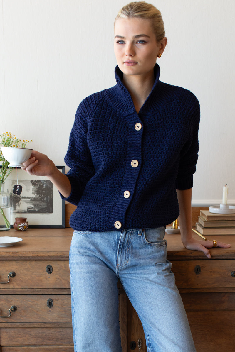 Playa Cardigan - Navy Tanguis