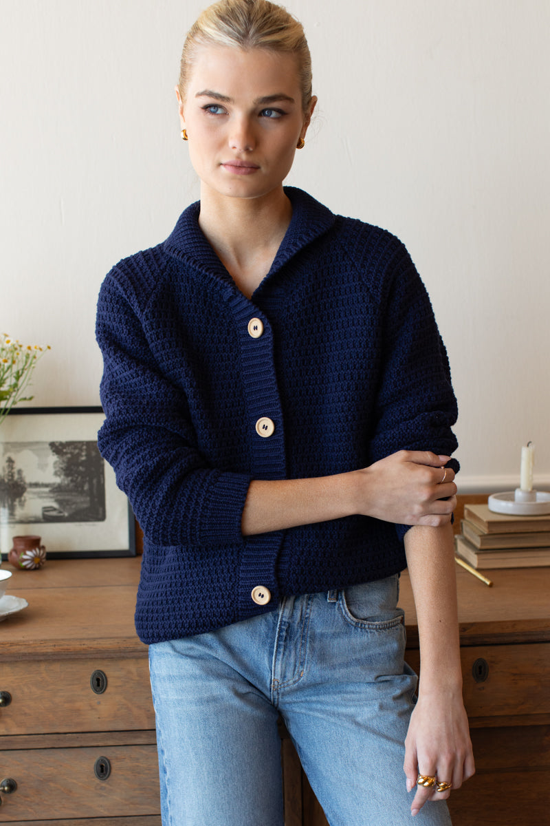 Playa Cardigan - Navy Tanguis