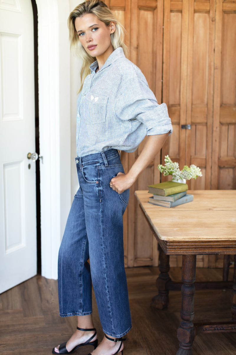 Ryan Shirt - Chambray Stripe