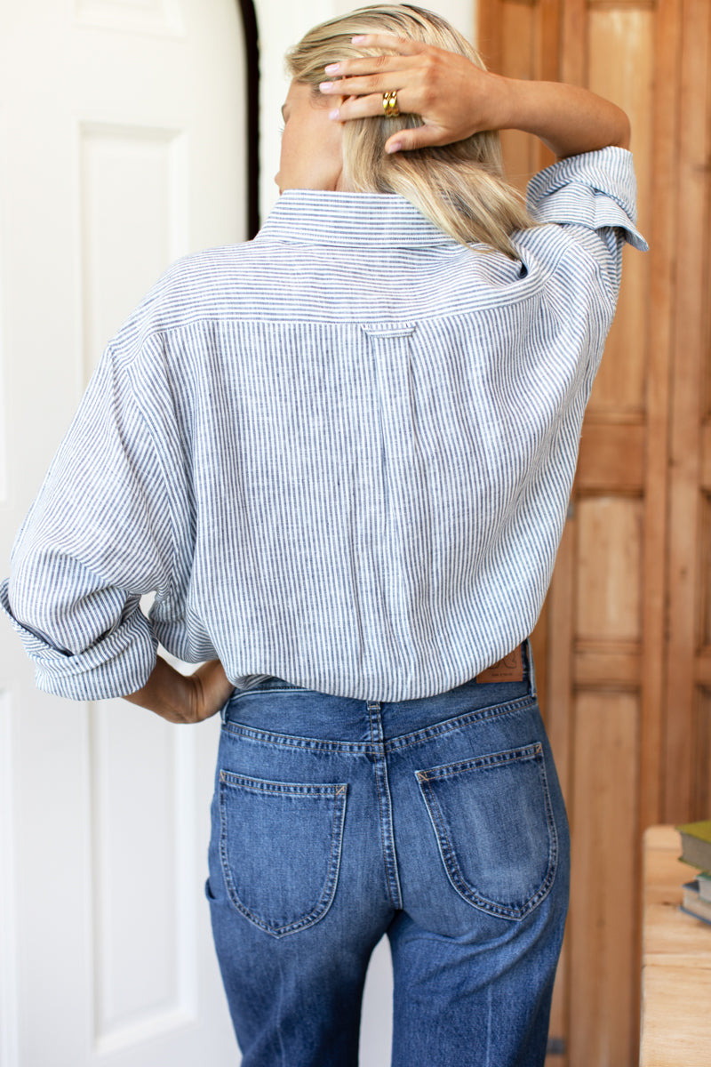 Ryan Shirt - Chambray Stripe
