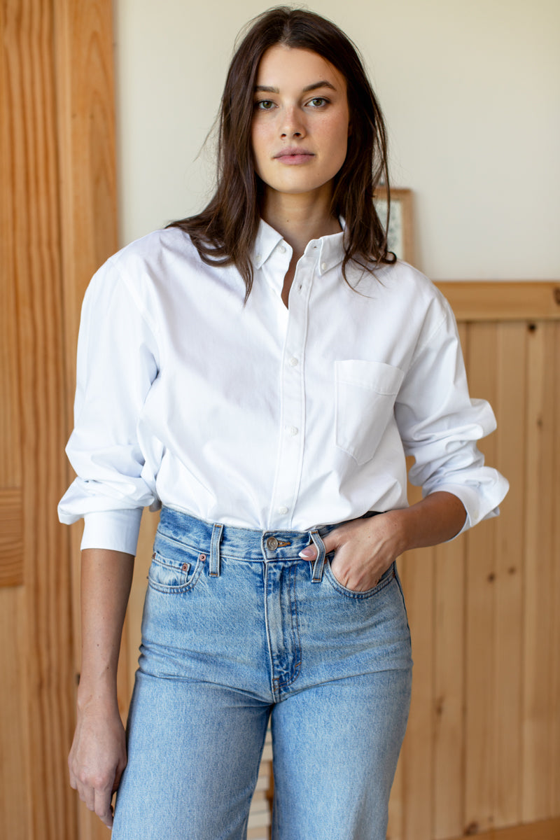 Ryan Shirt - White Poplin