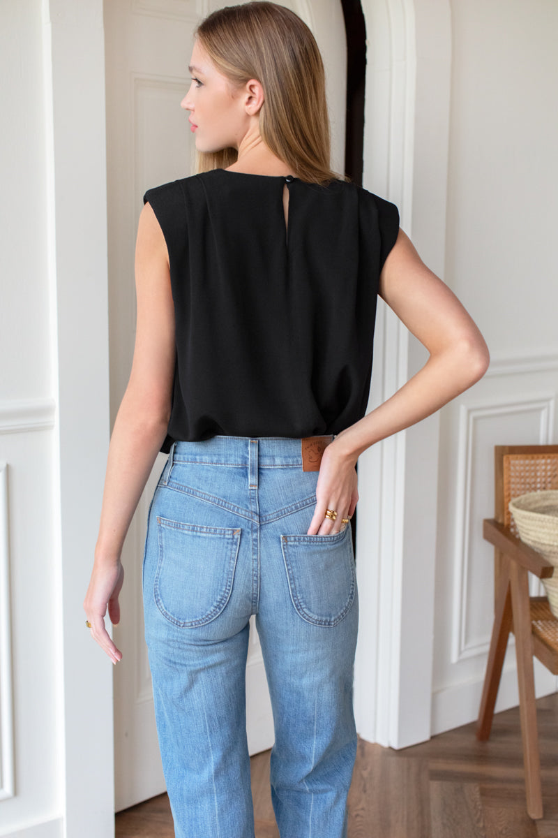 Sleeveless Blouse - Black