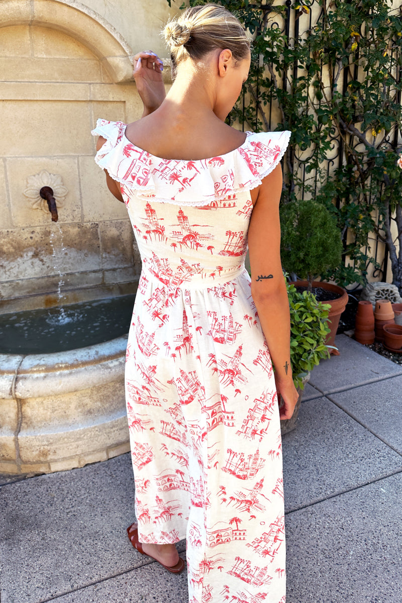 St. Jean Dress - Postcard Linen
