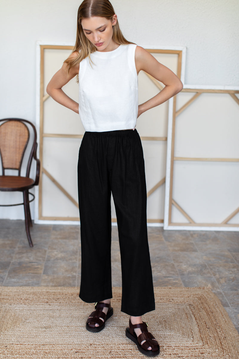 Studio Boxy Pant - Black Beauty