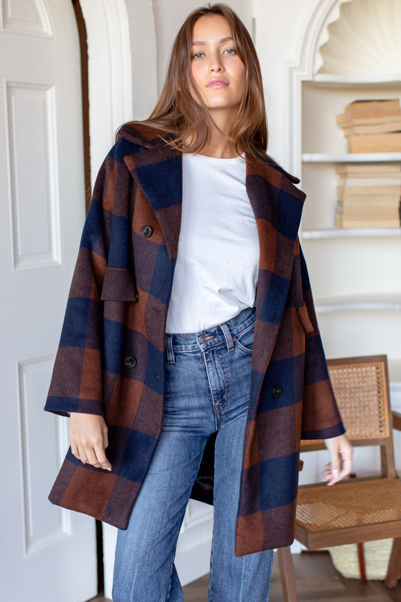 Thomas Coat - Plaid Wool