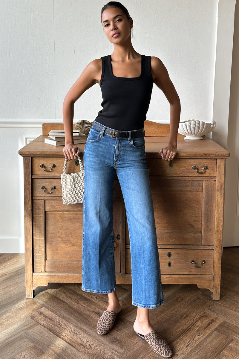 Thrifted Gem Ankle - Vintage Blue