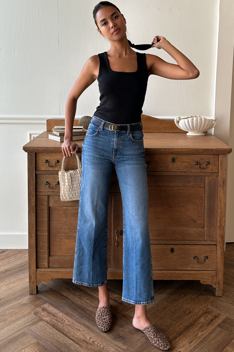 Thrifted Gem Ankle - Vintage Blue