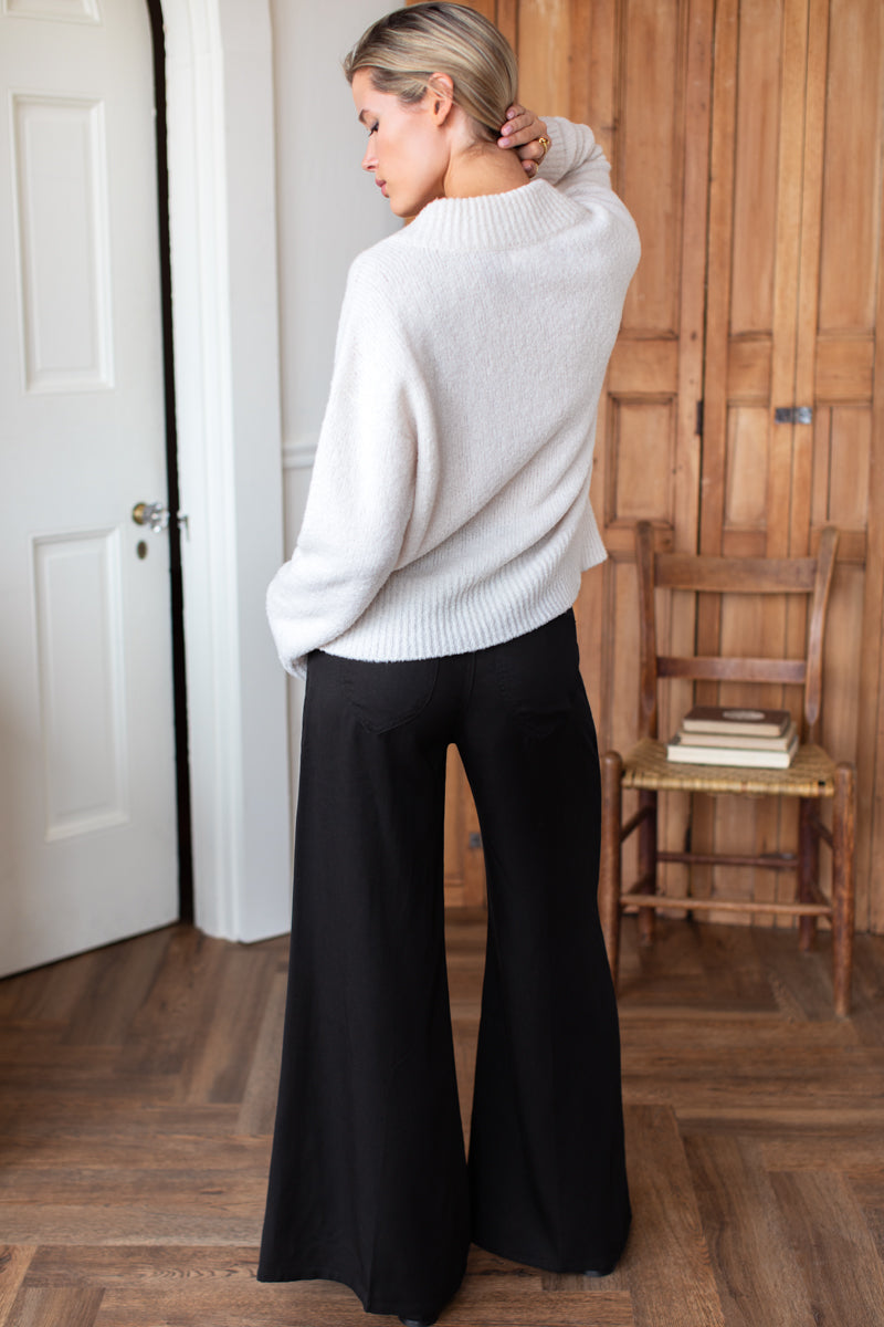 Tulip Trouser - Black Tencel