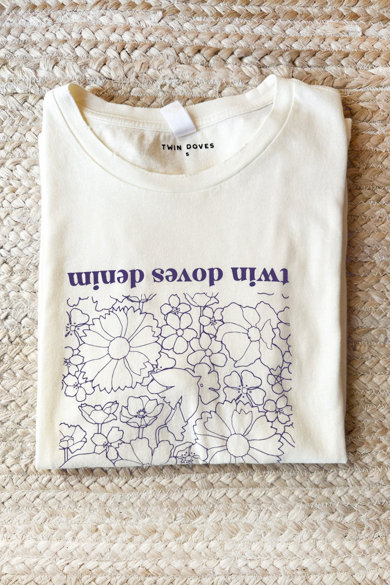 In The Flowers T-Shirt - Ivory