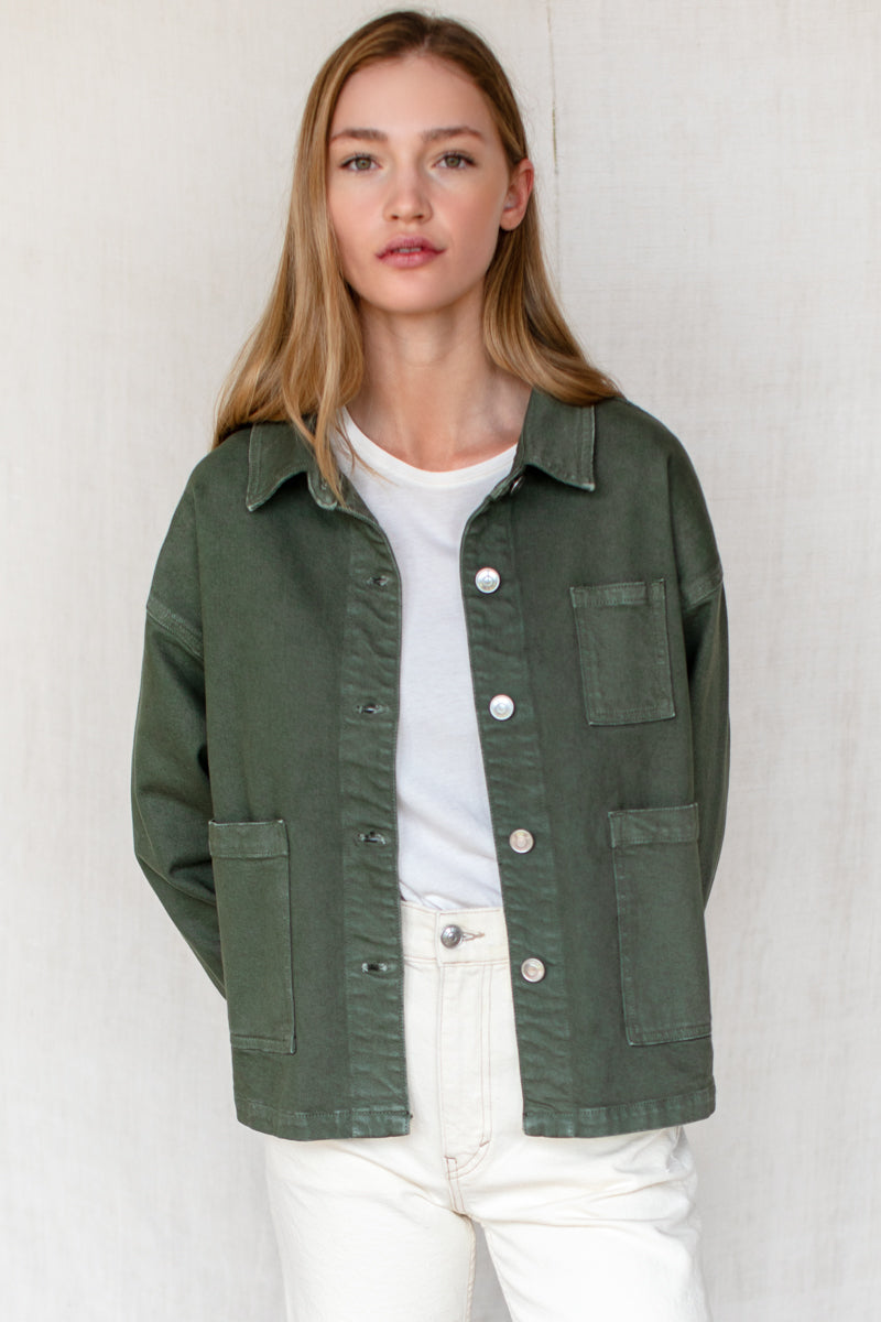 Utility Shirt Jacket - Army Green