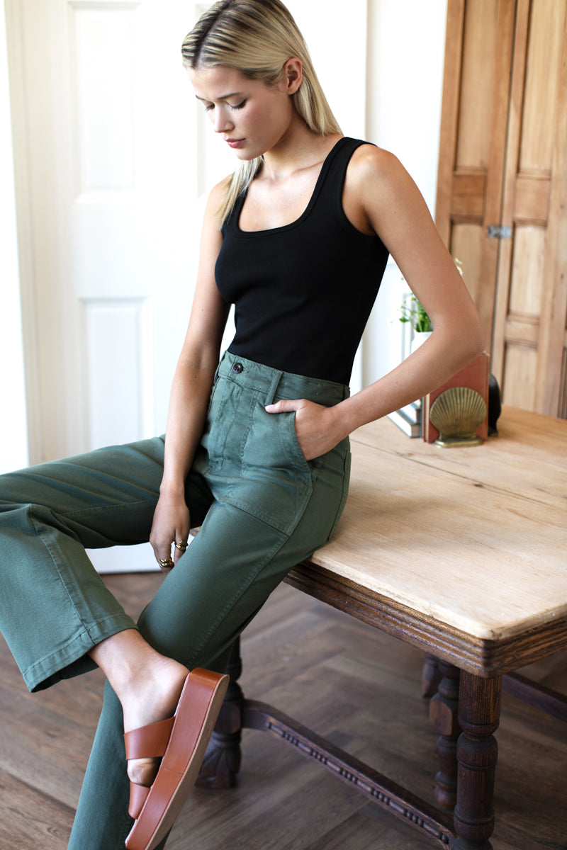 Vintage Army Pant Long - Vintage Green