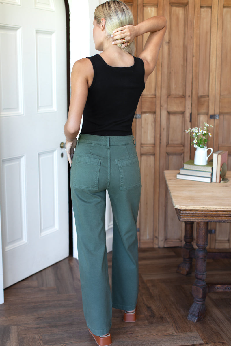 Vintage Army Pant Long - Vintage Green