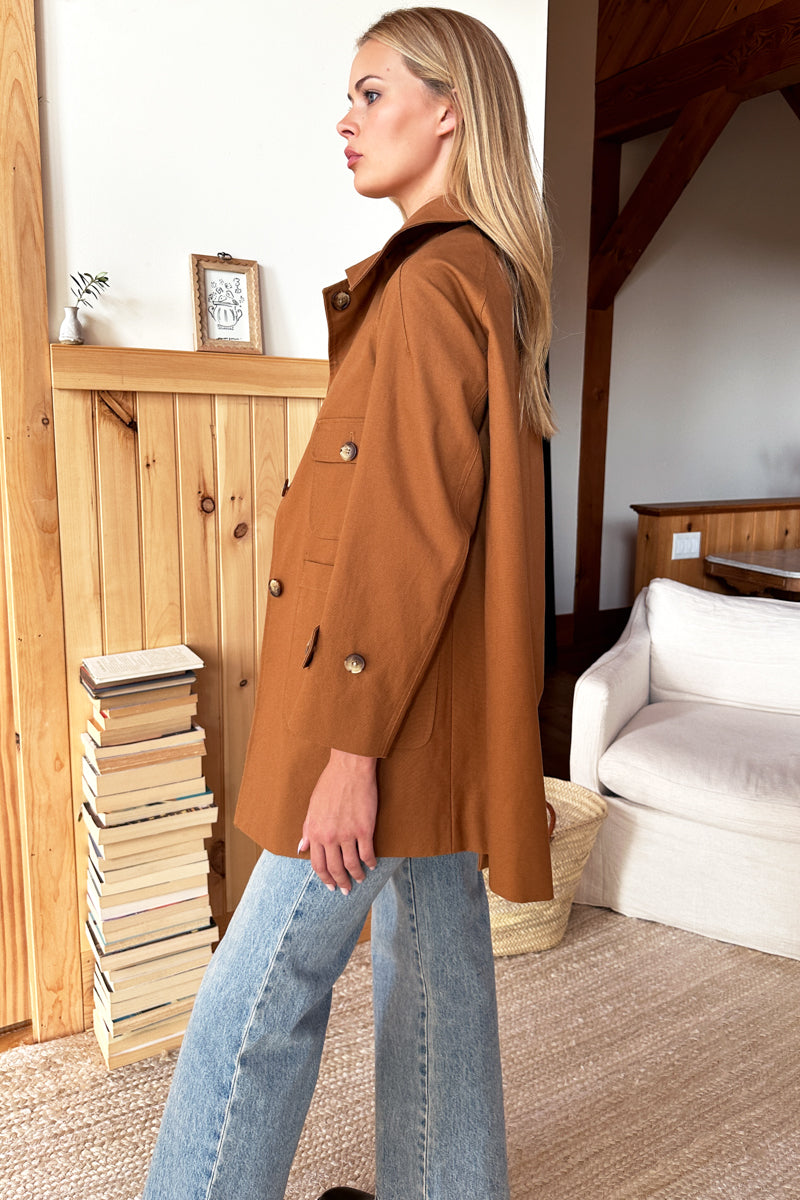 Becky Coat - Caramel Organic