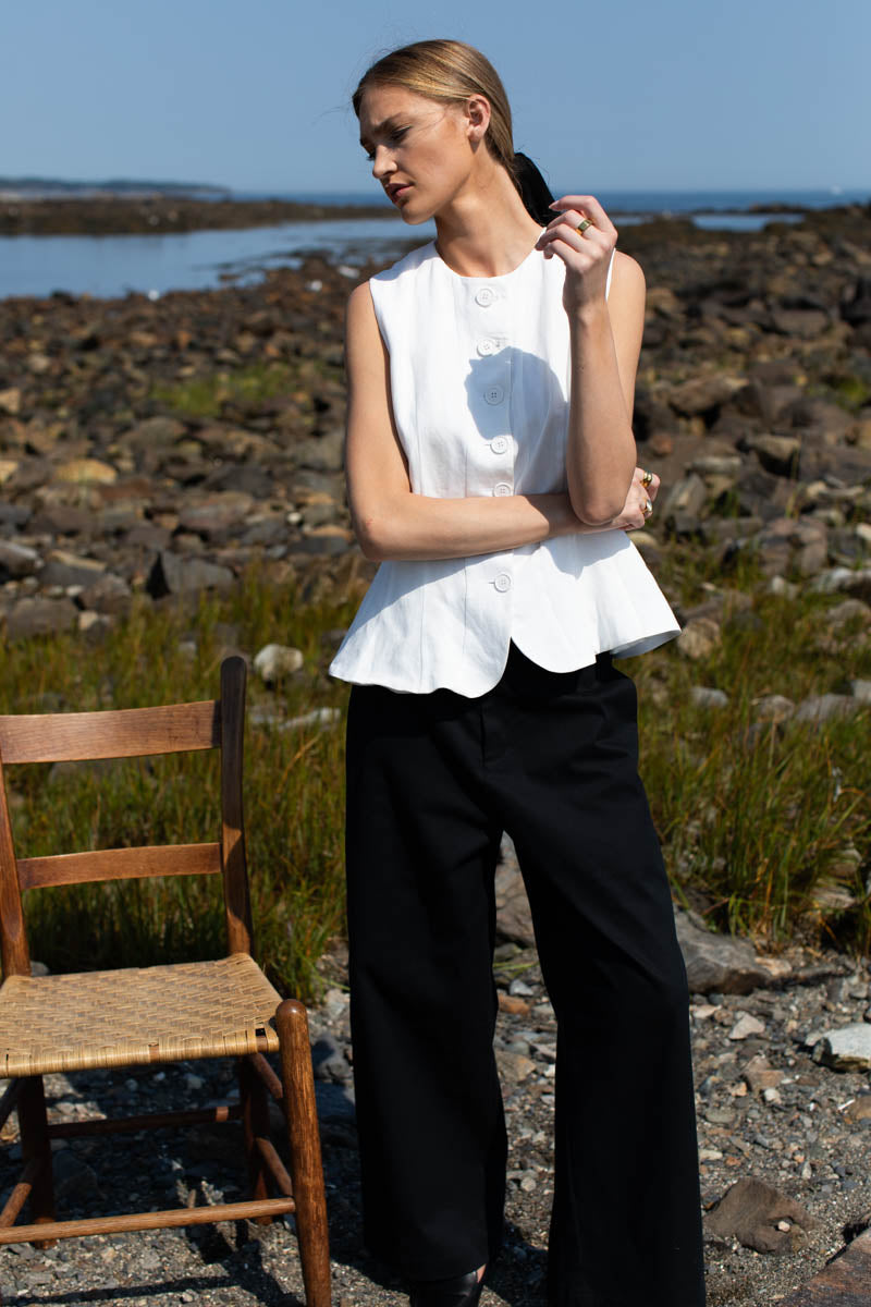 Atelier Crop Chino - Black