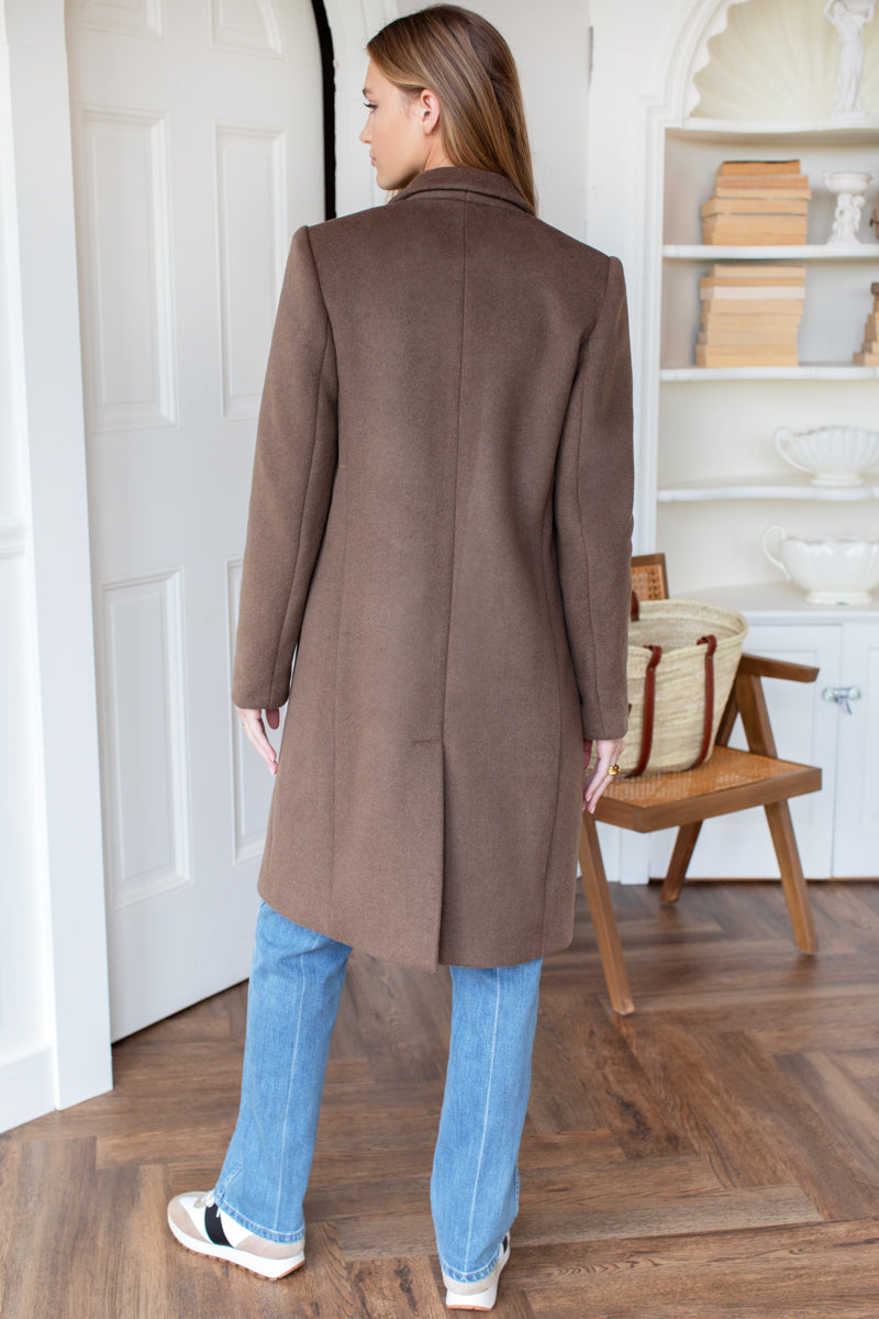 Tailored Coat - Umber Wool