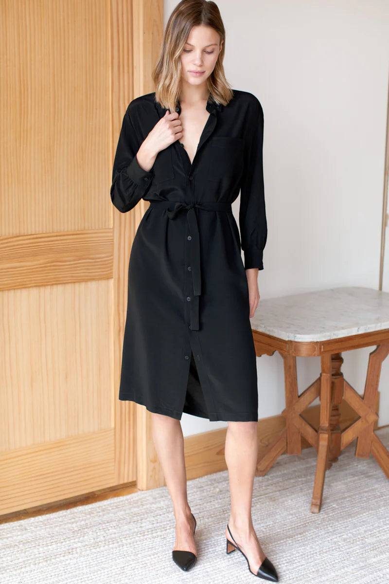 Ry Shirtdress - Black - Emerson Fry Ry Shirtdress - Black - Emerson Fry