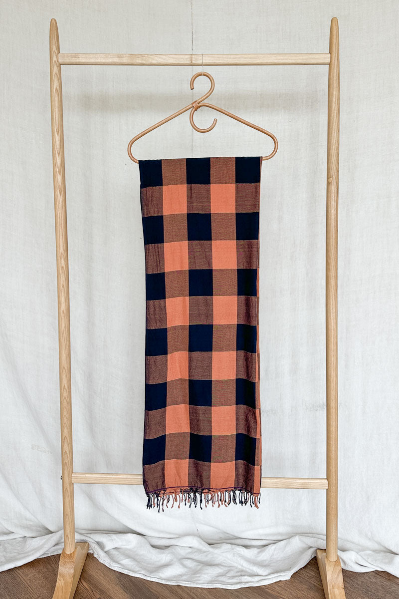 Handloom Scarf - Autumn Check