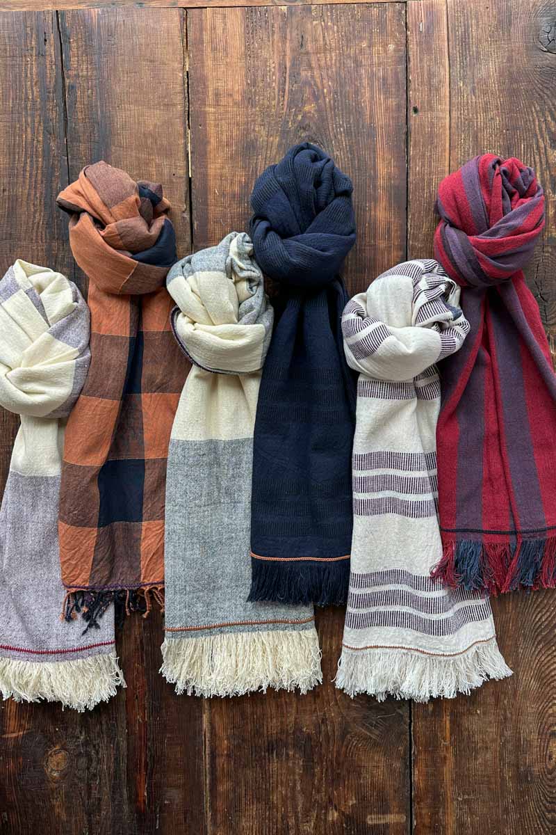 Handloom Scarf - Autumn Check